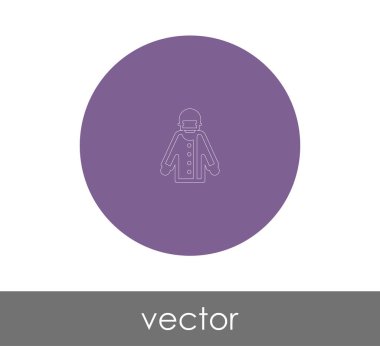 vektör çizim tasarım sosisli sandviç simgesinin