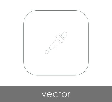 Pipet web simgesi, vektör çizim