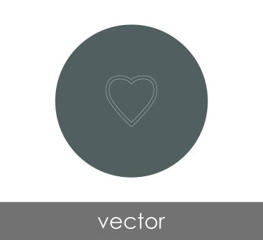 kalp ağı simgesi, vektör illüstrasyonu