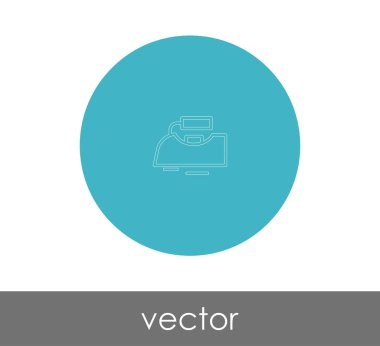 demir simge vektör çizim. logo