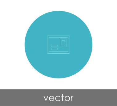 zarf simgesi, logo, vektör çizim 