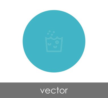 El yıkama simgesi, vektör çizim 