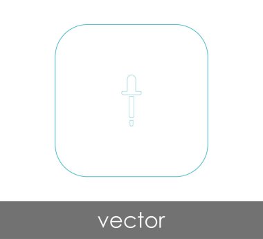 Pipet web simgesi, vektör çizim