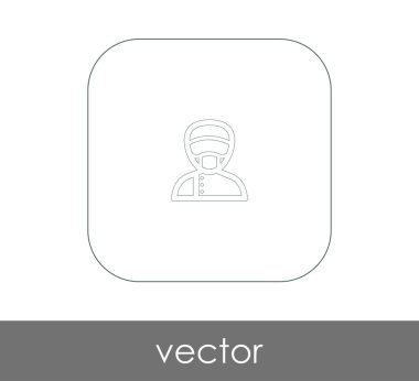 Doktor simgesi, logo, vektör çizim 