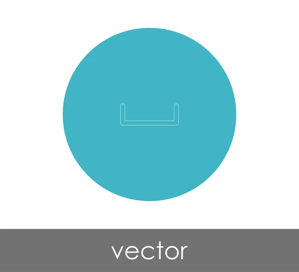 Logo Archiv Icon Vektor Illustration — Stockvektor