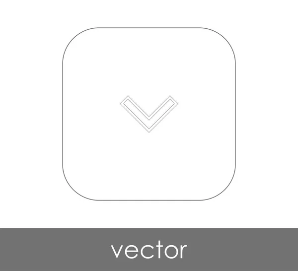 Ellenőrző Jel Ikon Vektor Illusztráció — Stock Vector