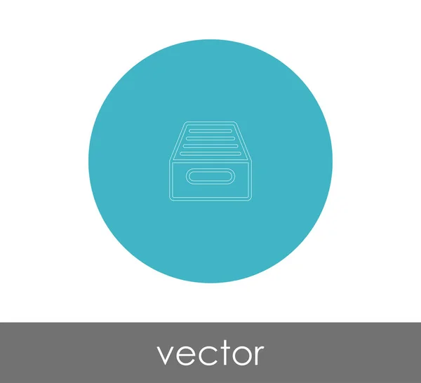 Logo Archive Ikon Vektor Ilustrasi - Stok Vektor