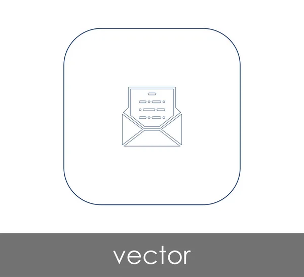 Icono Sobre Logotipo Ilustración Vectores — Vector de stock