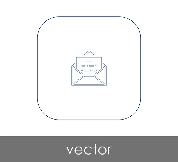 Ícone Envelope Logotipo Ilustração Vetorial — Vetor de Stock