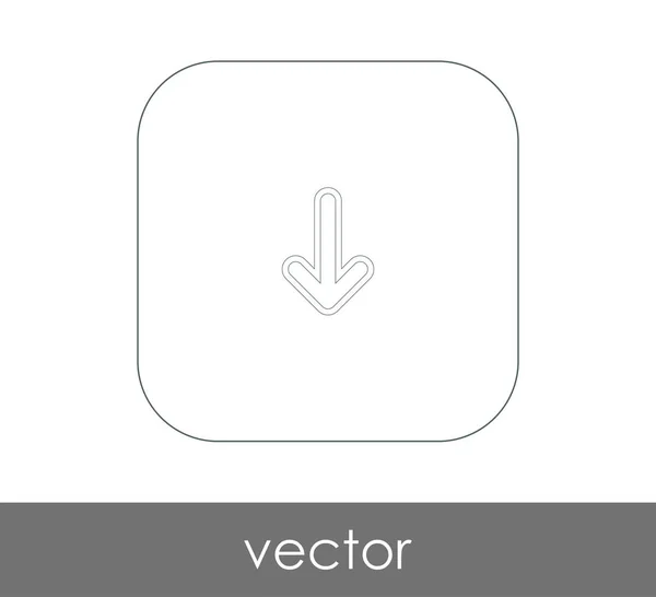 Ícone de seta para download — Vetor de Stock