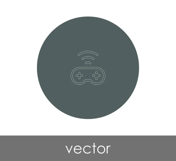 Ícone Joystick Logotipo Ilustração Vetorial — Vetor de Stock