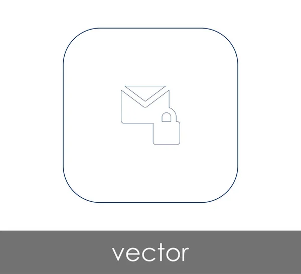 Sicheres E-Mail-Symbol — Stockvektor