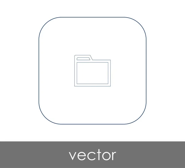Ikonu Složky Logo Vektorové Ilustrace — Stockový vektor