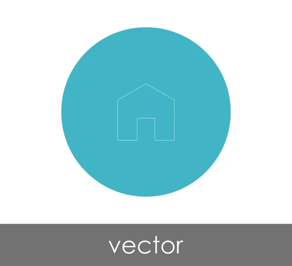 Home Ícone Logotipo Ilustração Vetorial — Vetor de Stock