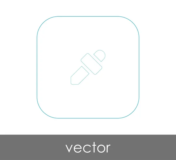 Pipeta Icono Web Ilustración Vectorial — Vector de stock