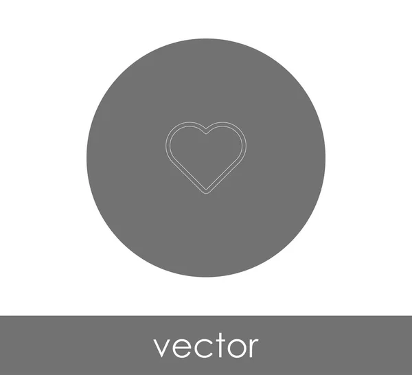 Herz Web Icon Vektorillustration — Stockvektor