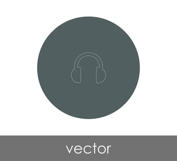 Fone de ouvido ícone — Vetor de Stock