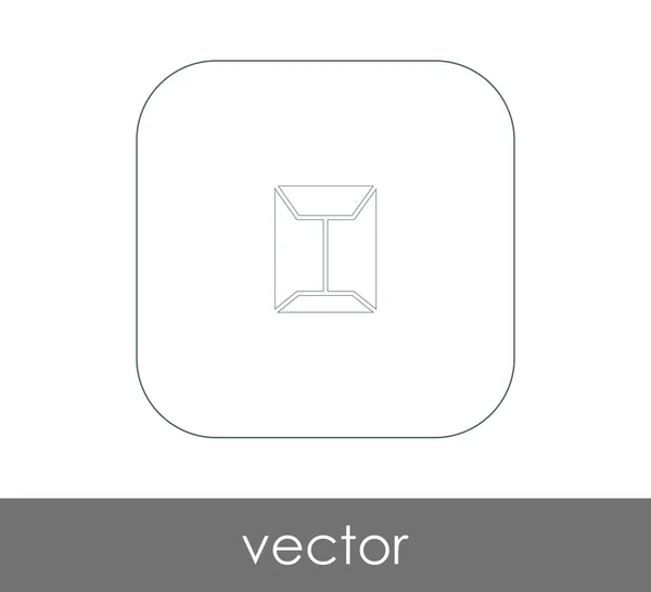 Icona Della Cartella Logo Illustrazione Vettoriale — Vettoriale Stock