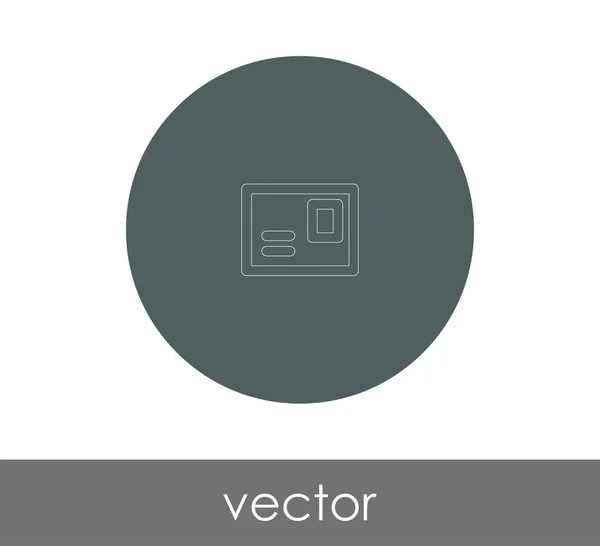 Kuvertikonen Logotyp Vektorillustration — Stock vektor