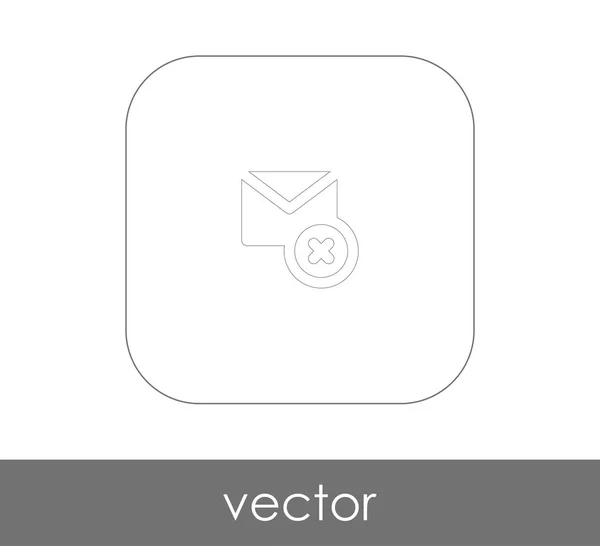 Mail Letter Icon Vector Illustration — Stock Vector