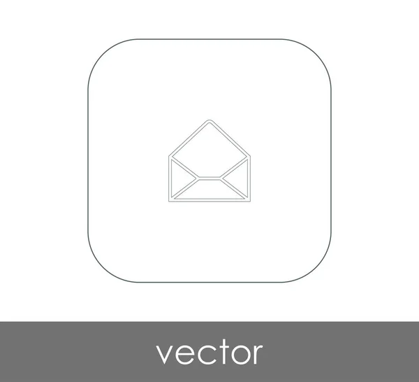 Kuvertikonen Logotyp Vektorillustration — Stock vektor