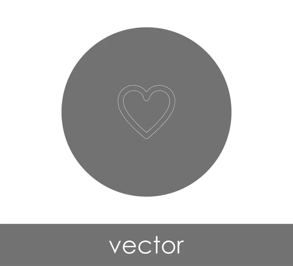 Herz Web Icon Vektorillustration — Stockvektor