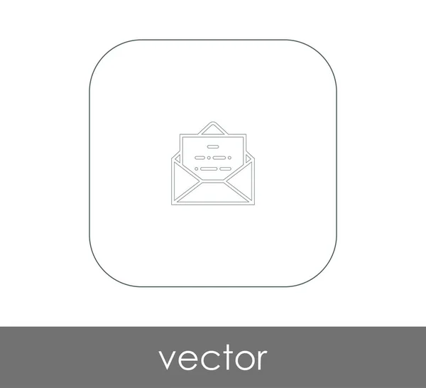 Icône Enveloppe Logo Illustration Vectorielle — Image vectorielle