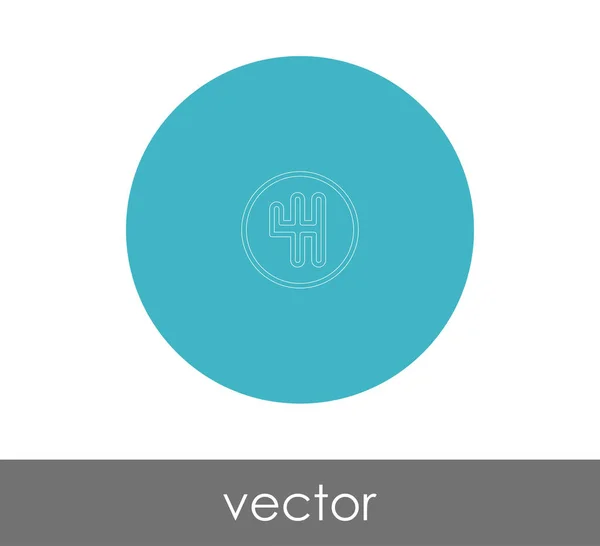 Caja de cambios icono web — Vector de stock