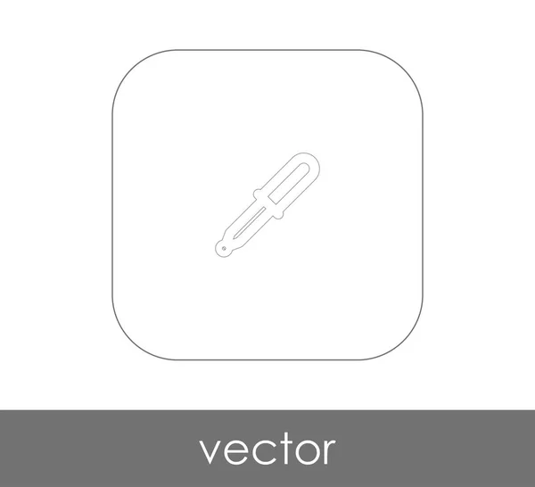 Pipette Web Icon Vector Illustration — Stock Vector