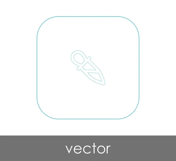 Pipette Web Symbol Vektorillustration — Stockvektor