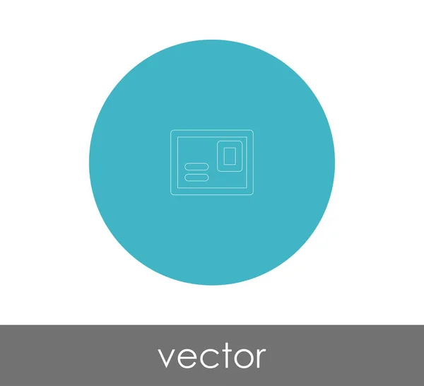 Ícone Envelope Logotipo Ilustração Vetorial — Vetor de Stock