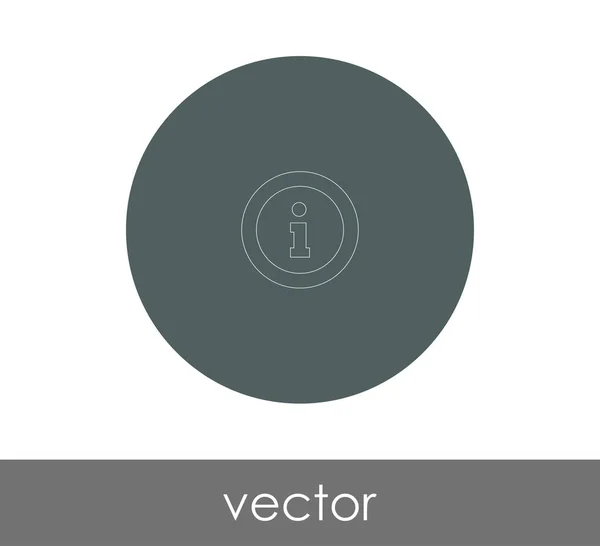 Információ Jel Ikon Vektor Illusztráció — Stock Vector