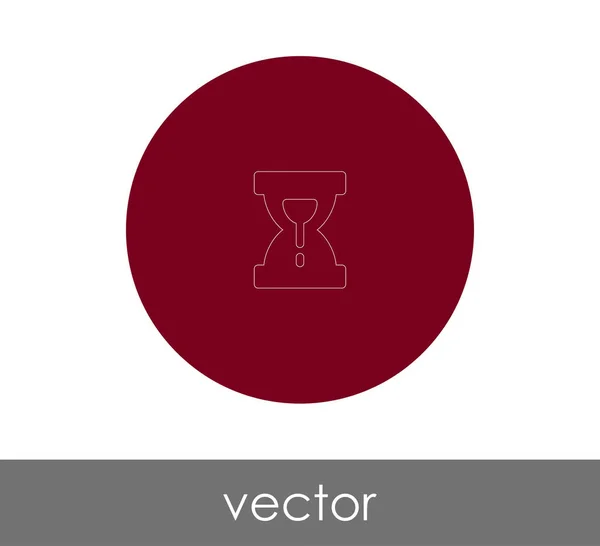 Sanduhr Flaches Symbol Vektorillustration — Stockvektor
