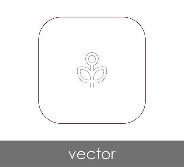 Ícone web flor — Vetor de Stock