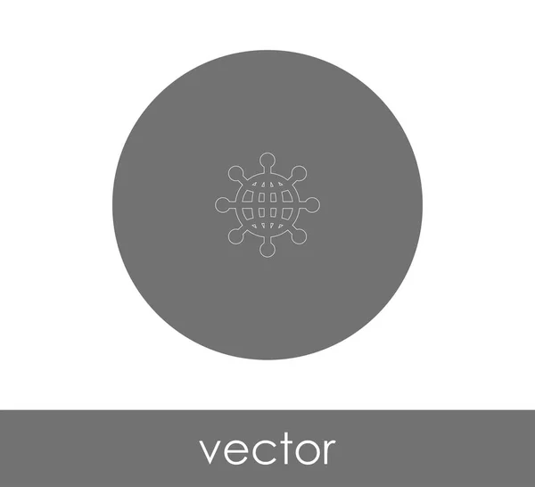 Globe Web Icoon Vector Illustratie — Stockvector