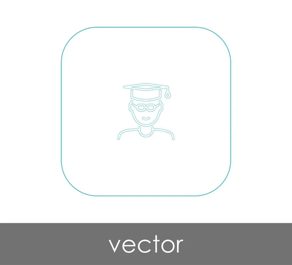 Graduado icono web — Vector de stock