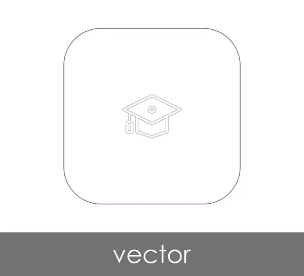 Icono de la tapa de graduación — Vector de stock