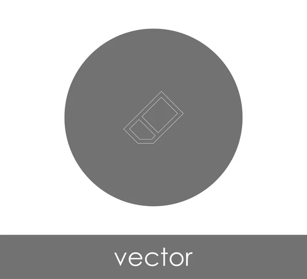 Eraser Icon Vector Illustration — Stock Vector