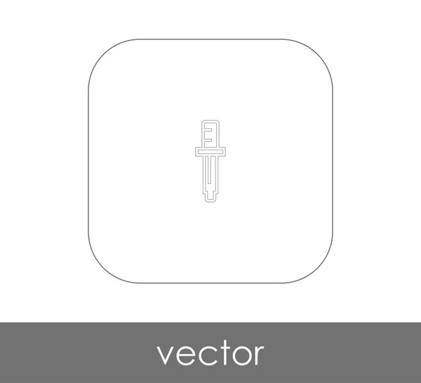 Pipette Web Symbol Vektorillustration — Stockvektor