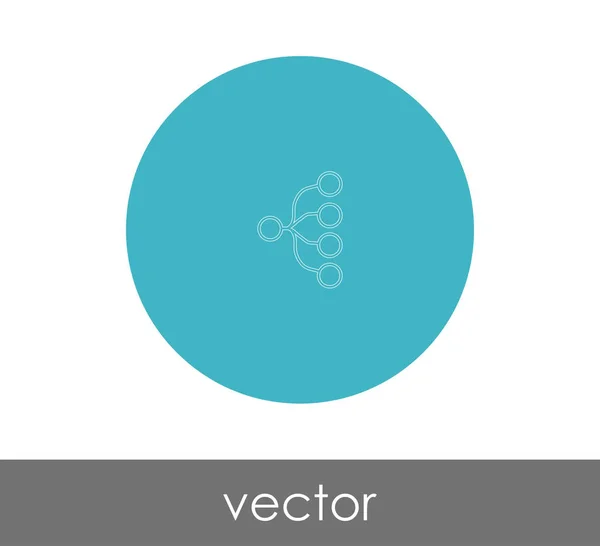 Jerarquía icono web — Vector de stock