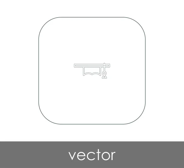 Icono de la tapa de graduación — Vector de stock