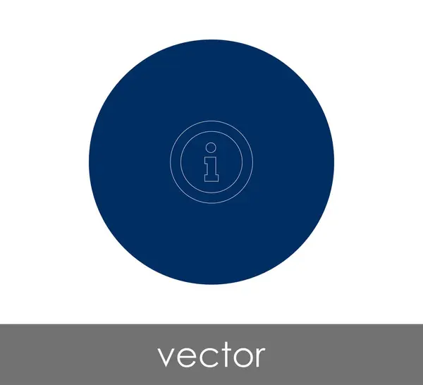 Informatie Pictogram Vector Illustratie — Stockvector