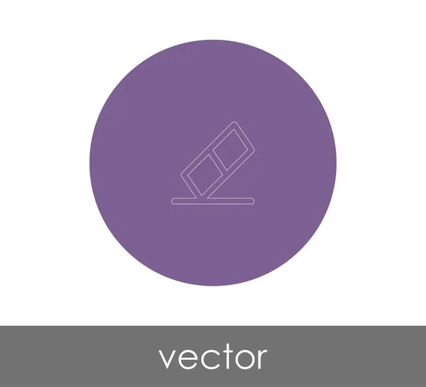 Logo Radiergummi Symbol Vektor Illustration — Stockvektor