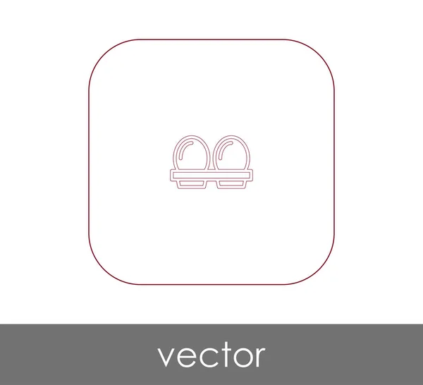 Icono de huevo — Vector de stock