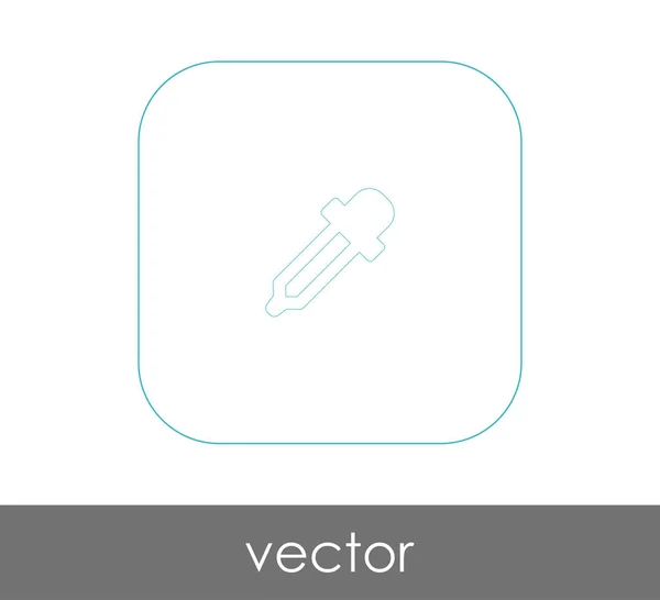 Pipette Web Symbol Vektorillustration — Stockvektor