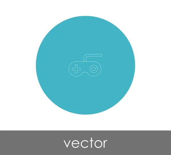 Joystick Icono Logotipo Vector Ilustración — Archivo Imágenes Vectoriales