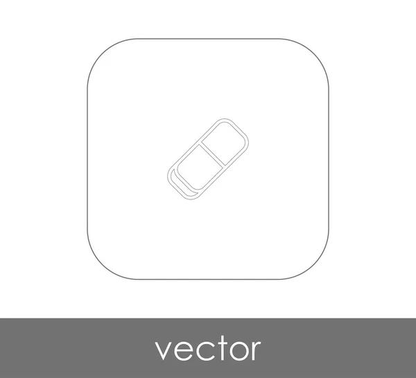 Imagem Vetor Ícone Borracha Logotipo — Vetor de Stock
