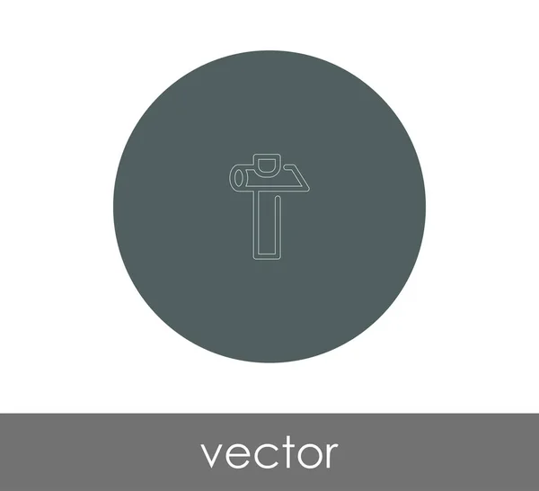 Martillo icono plano — Vector de stock