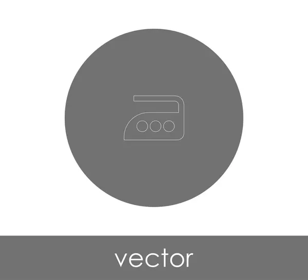 Ferro Ícone Vetor Ilustração Logótipo — Vetor de Stock