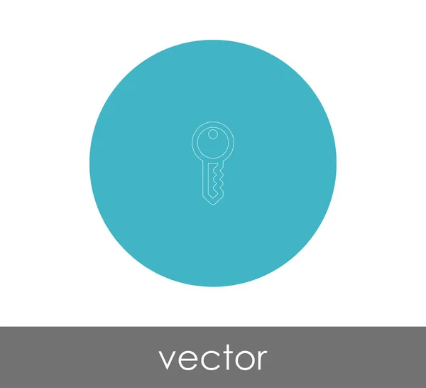 Key web icon — Stock Vector